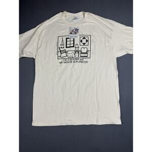 Vintage Single Stitch 1995 HanesWear Deadstock Cream T Shirt XLarge
